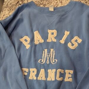 H&M Blue Paris France Sweatshirt